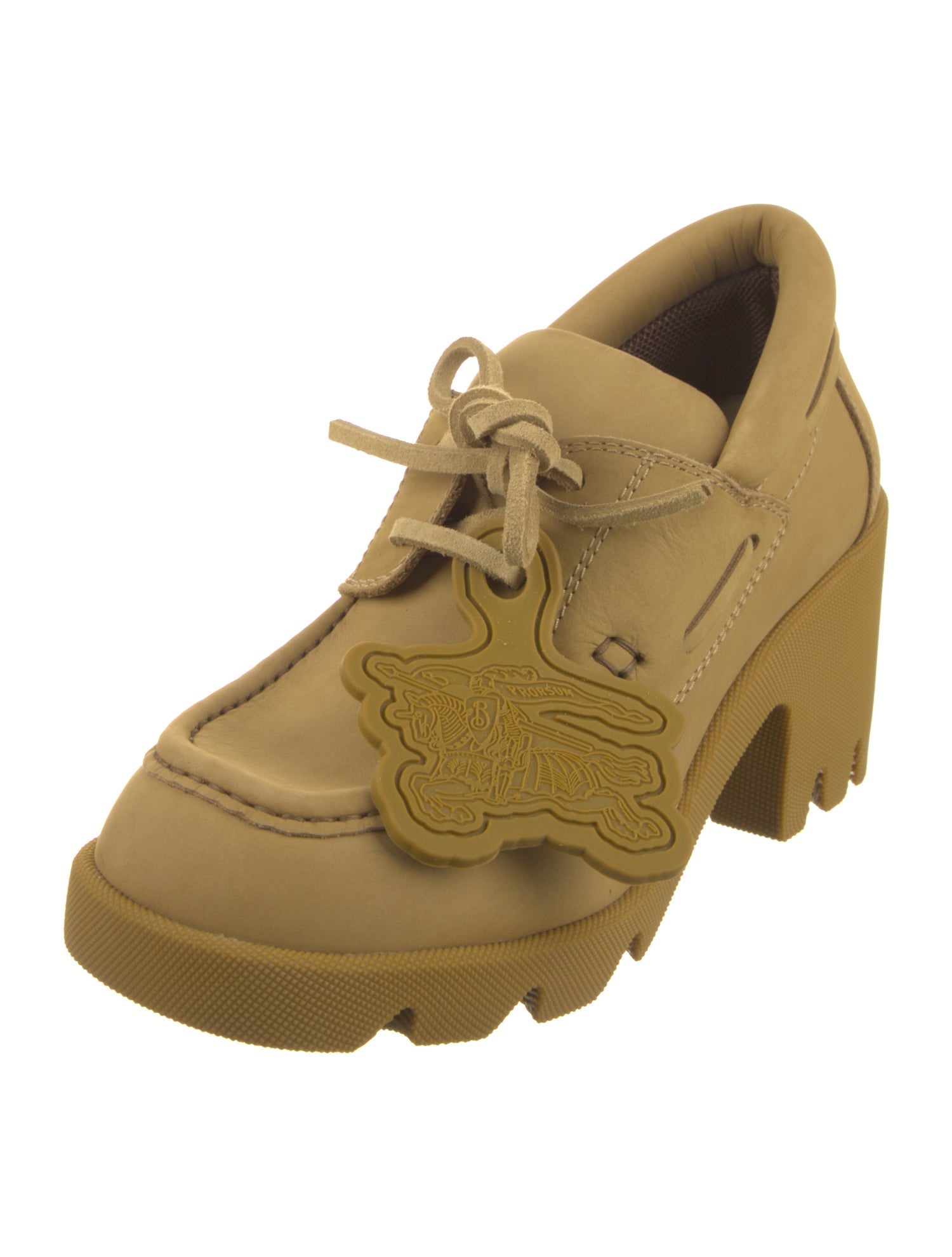 Burberry Leather Lace-Up Boots