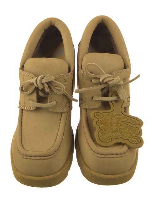 Burberry Leather Lace-Up Boots