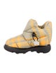 Burberry Nylon Plaid Print Hiking Boots