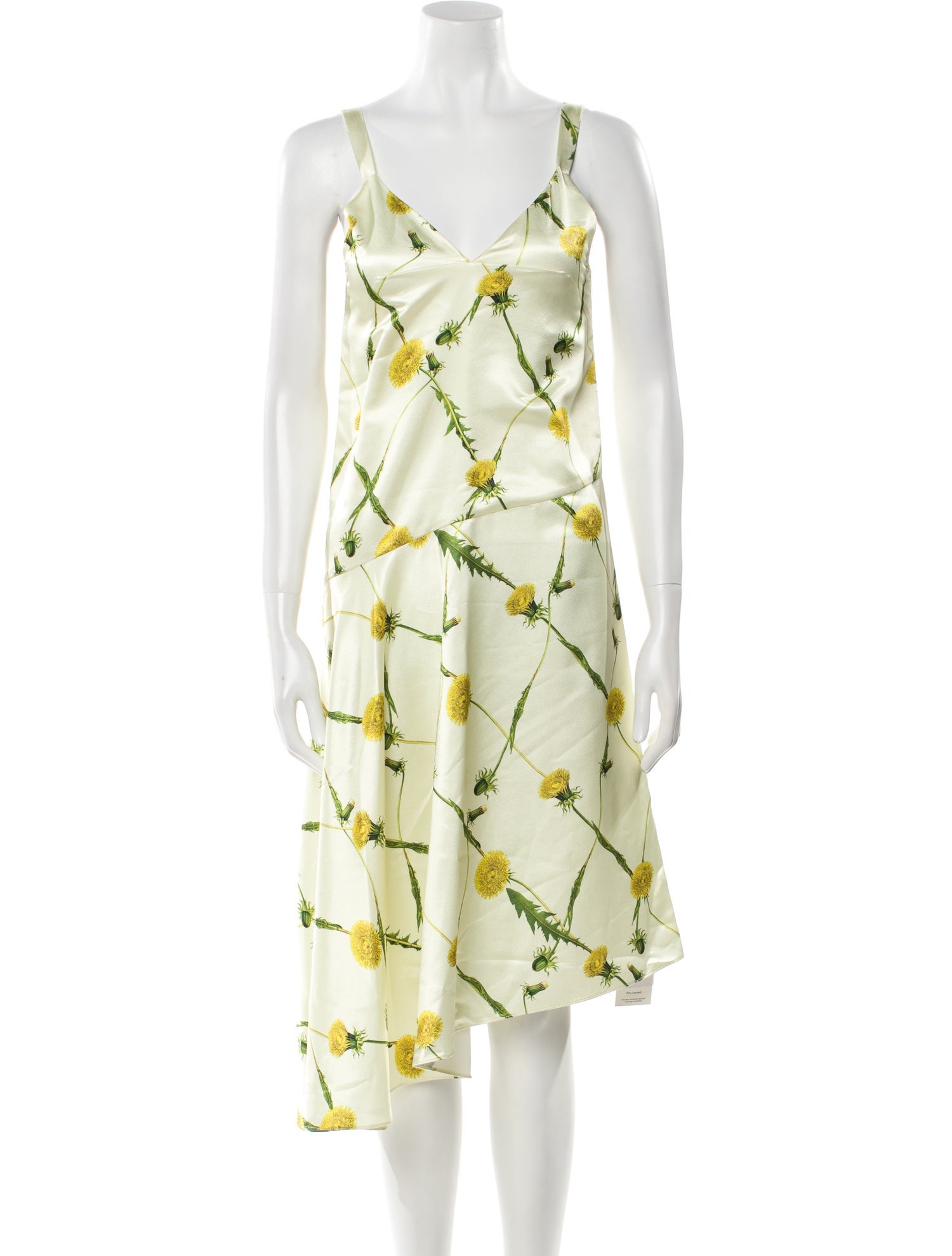 Burberry Floral Print Midi Length Dress w/ Tags