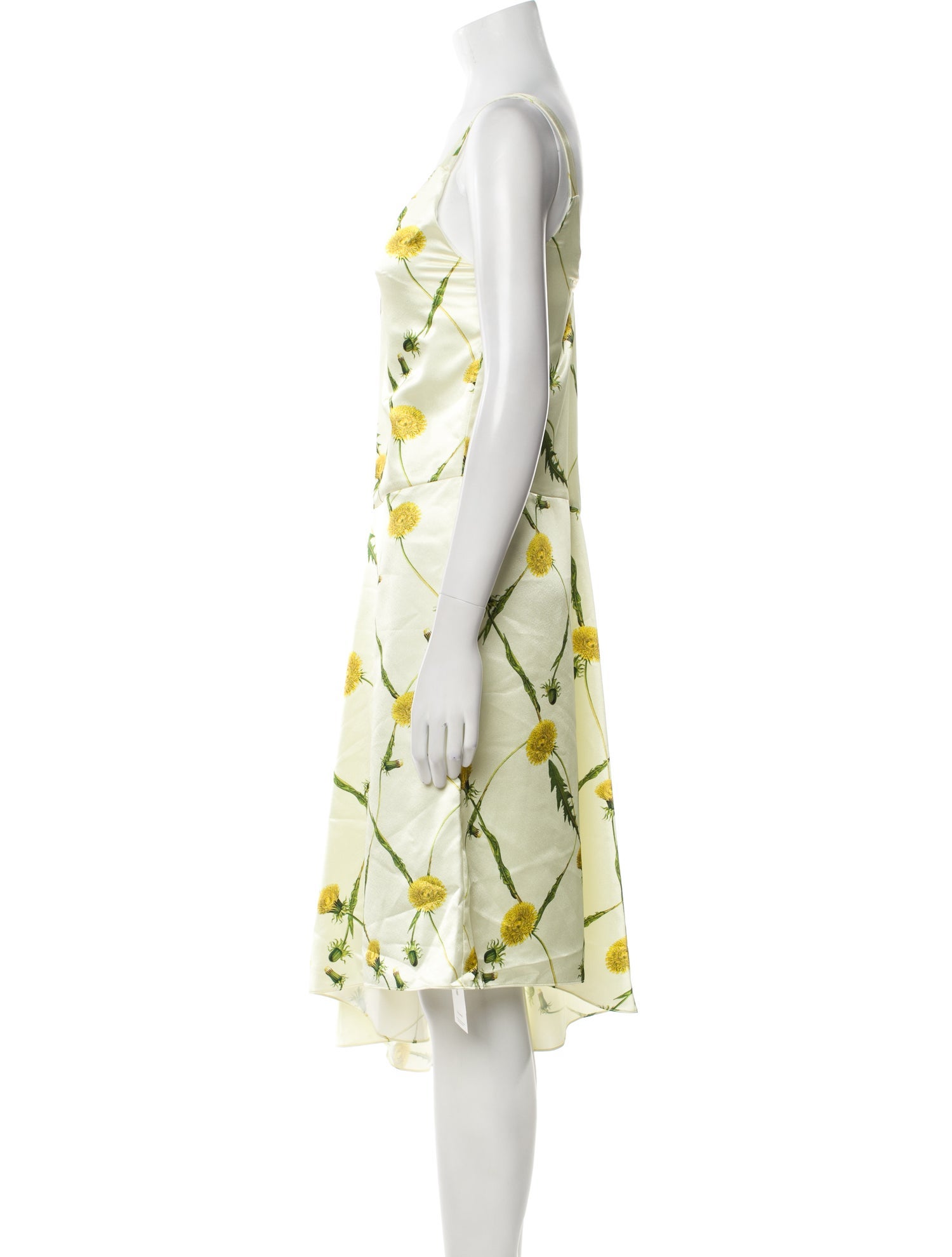 Burberry Floral Print Midi Length Dress w/ Tags