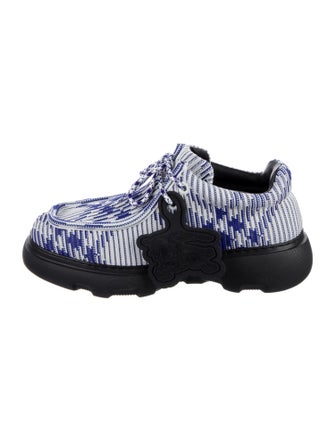 Burberry Plaid Print Derby Shoes