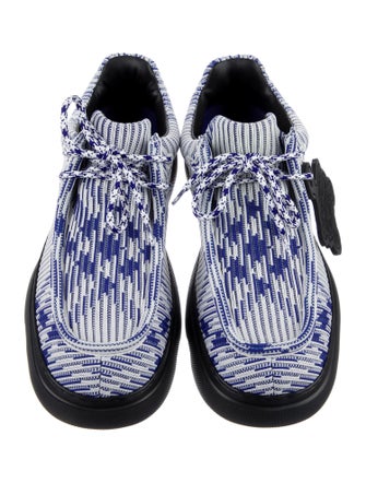 Burberry Plaid Print Derby Shoes