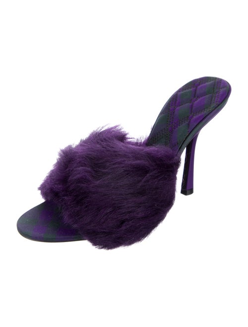 Burberry Faux Fur Slides