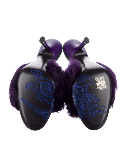 Burberry Faux Fur Slides