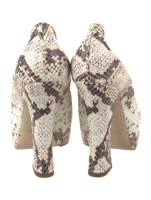 Burberry Embossed Leather Animal Print Pumps