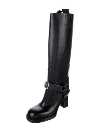 Burberry Leather Riding Boots