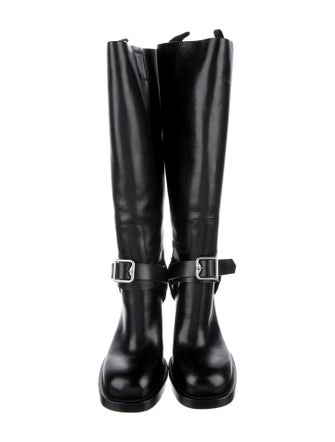 Burberry Leather Riding Boots