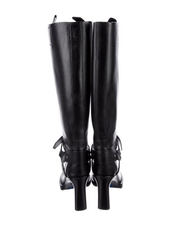 Burberry Leather Riding Boots