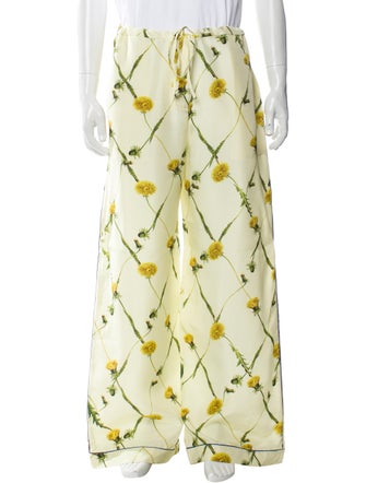 Burberry Silk Wide Leg Pants