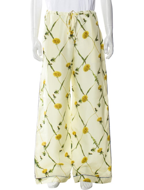 Burberry Silk Wide Leg Pants