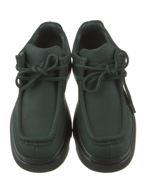 Burberry Suede Colorblock Pattern Loafer Sneakers