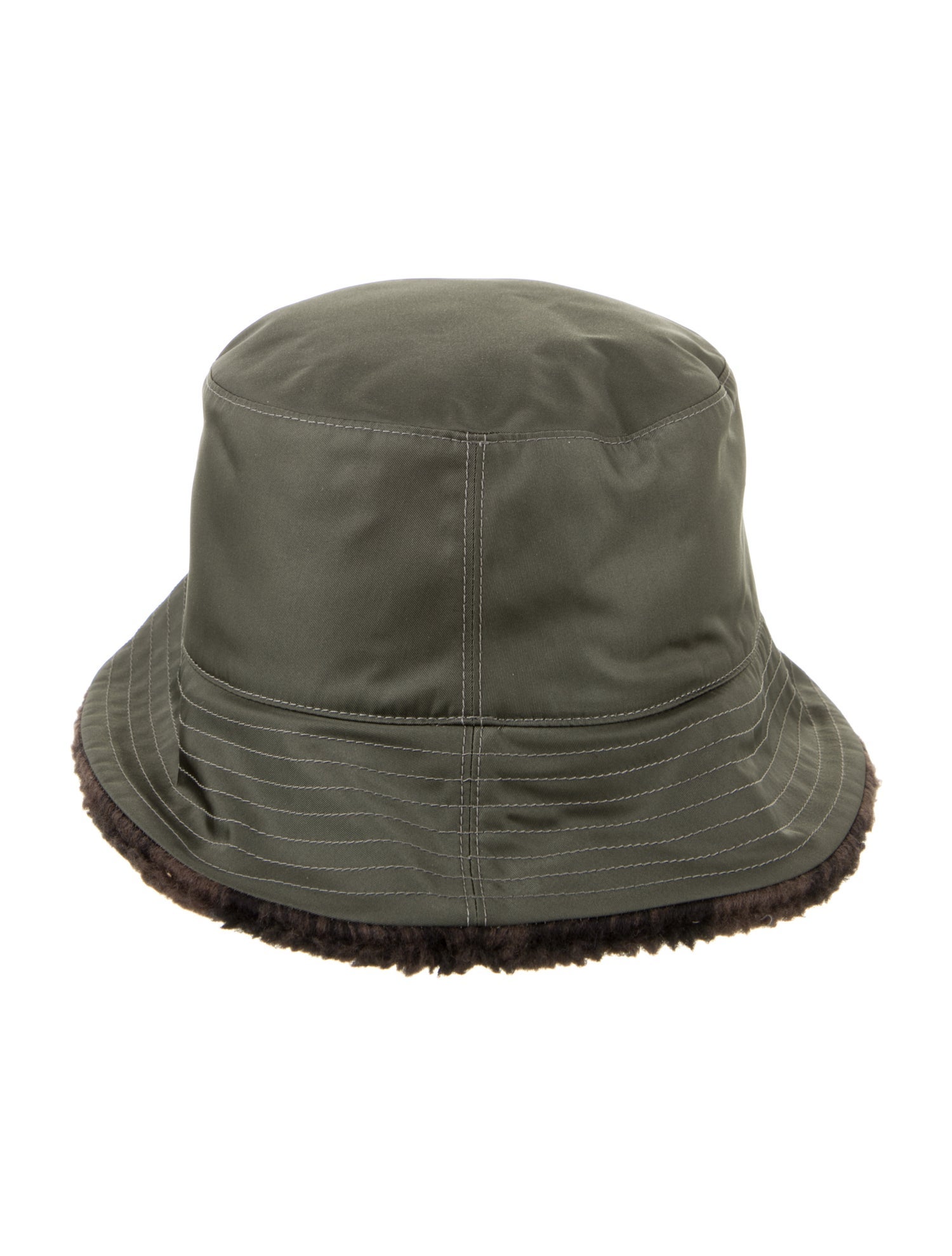 Burberry Green Nylon Bucket Hat Size S