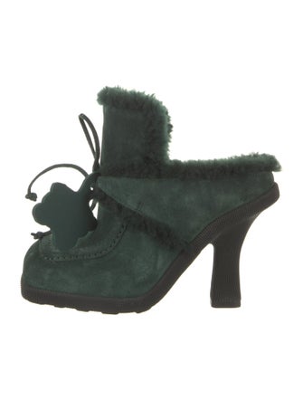 Burberry Suede Mules