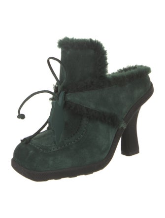 Burberry Suede Mules