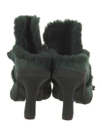 Burberry Suede Mules