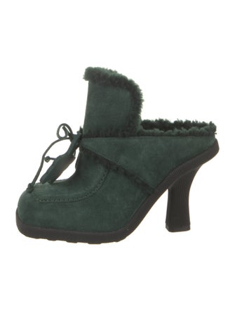 Burberry Suede Mules