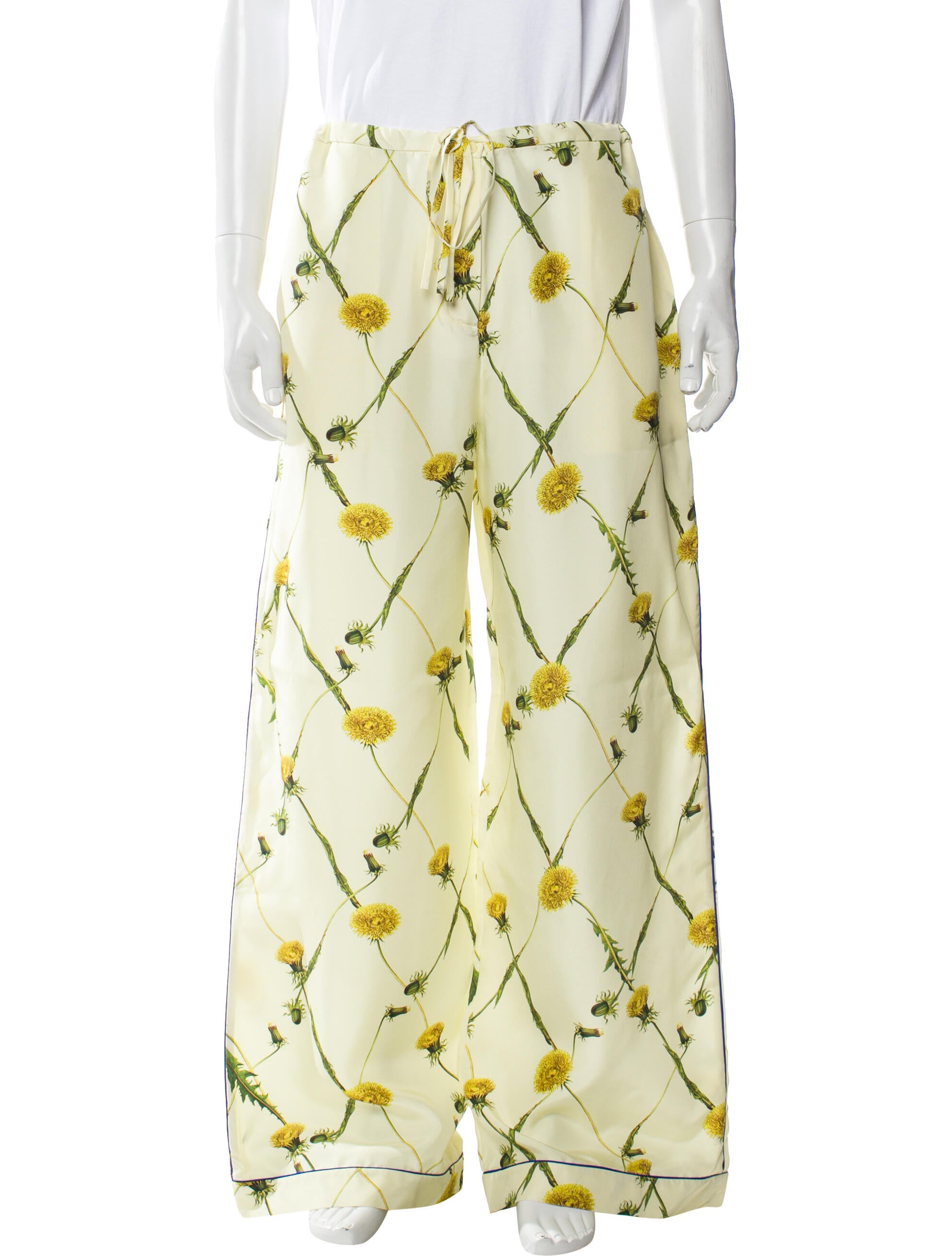 Burberry Silk Wide Leg Pants