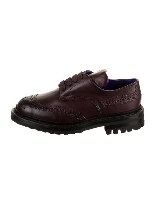 Burberry Leather Lasercut Accents Oxfords