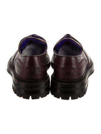 Burberry Leather Lasercut Accents Oxfords