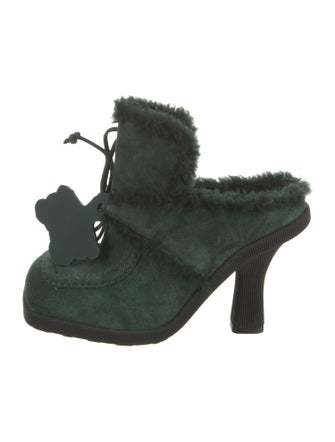 Burberry Suede Mules