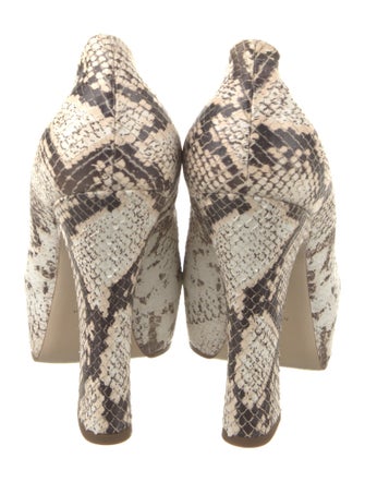 Burberry Snakeskin Animal Print Pumps