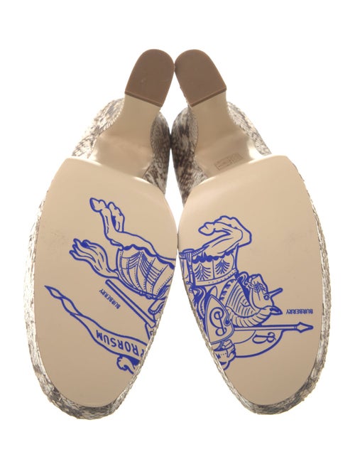 Burberry Snakeskin Animal Print Pumps