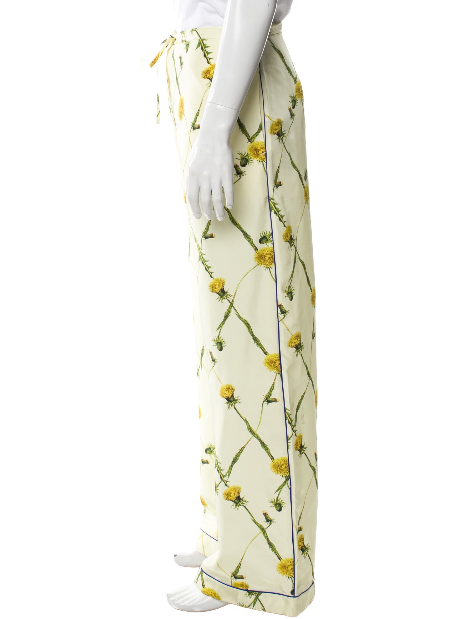 Burberry Silk Wide Leg Pants