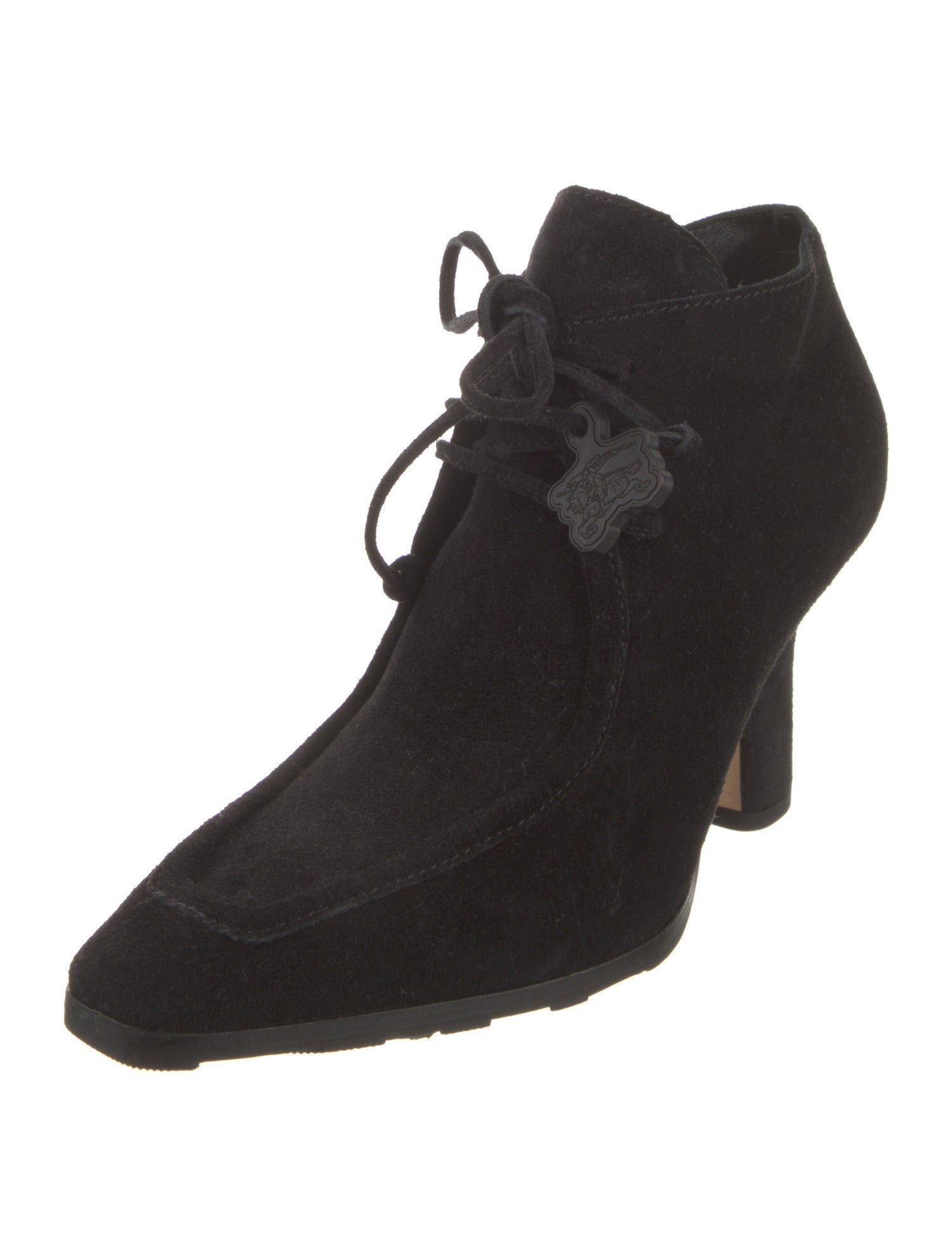 Burberry Suede Lace-Up Boots