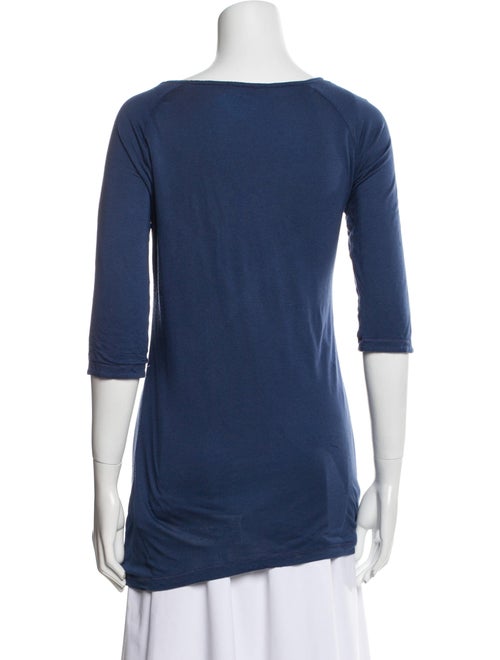 Burberry Brit Scoop Neck Three-Quarter Sleeve T-Shirt