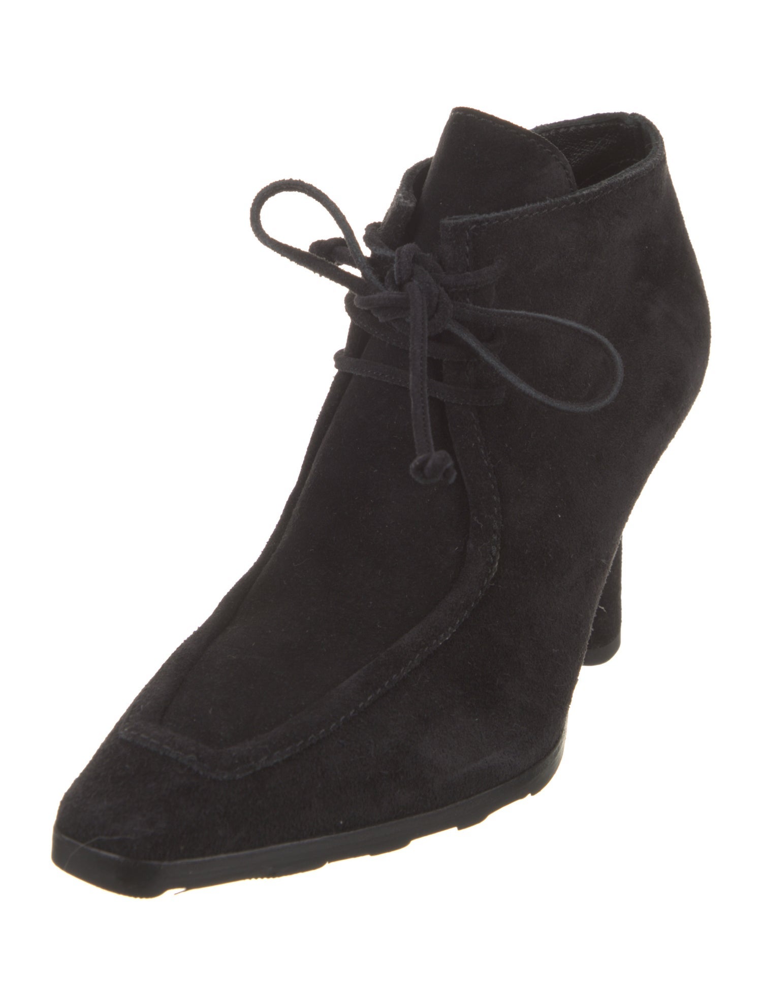 Burberry Suede Lace-Up Boots