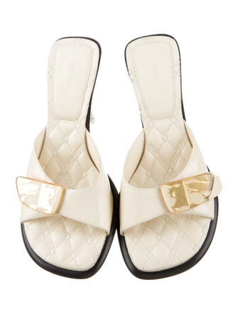 Burberry Leather Slides