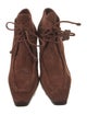 Burberry Suede Lace-Up Boots