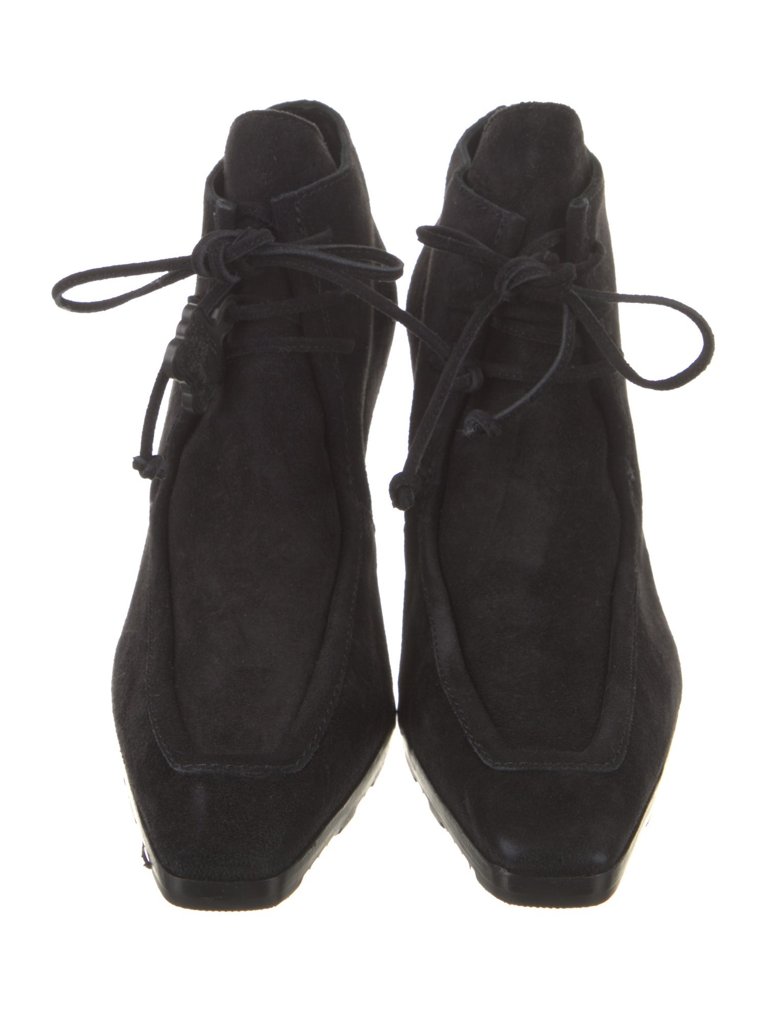 Burberry Suede Lace-Up Boots