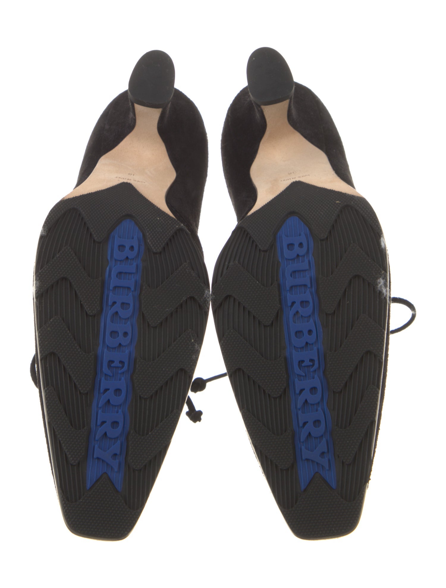 Burberry Suede Lace-Up Boots