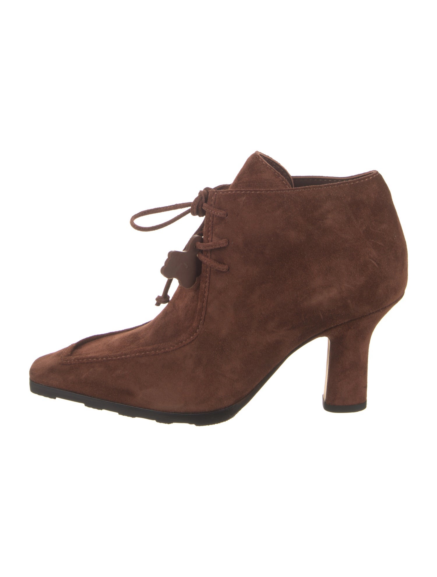 Burberry Suede Lace-Up Boots