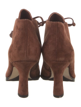 Burberry Suede Lace-Up Boots