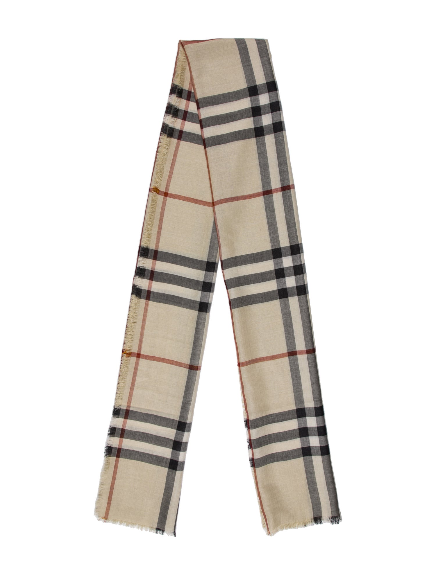 Burberry Wool Striped Scarf w/ Tags