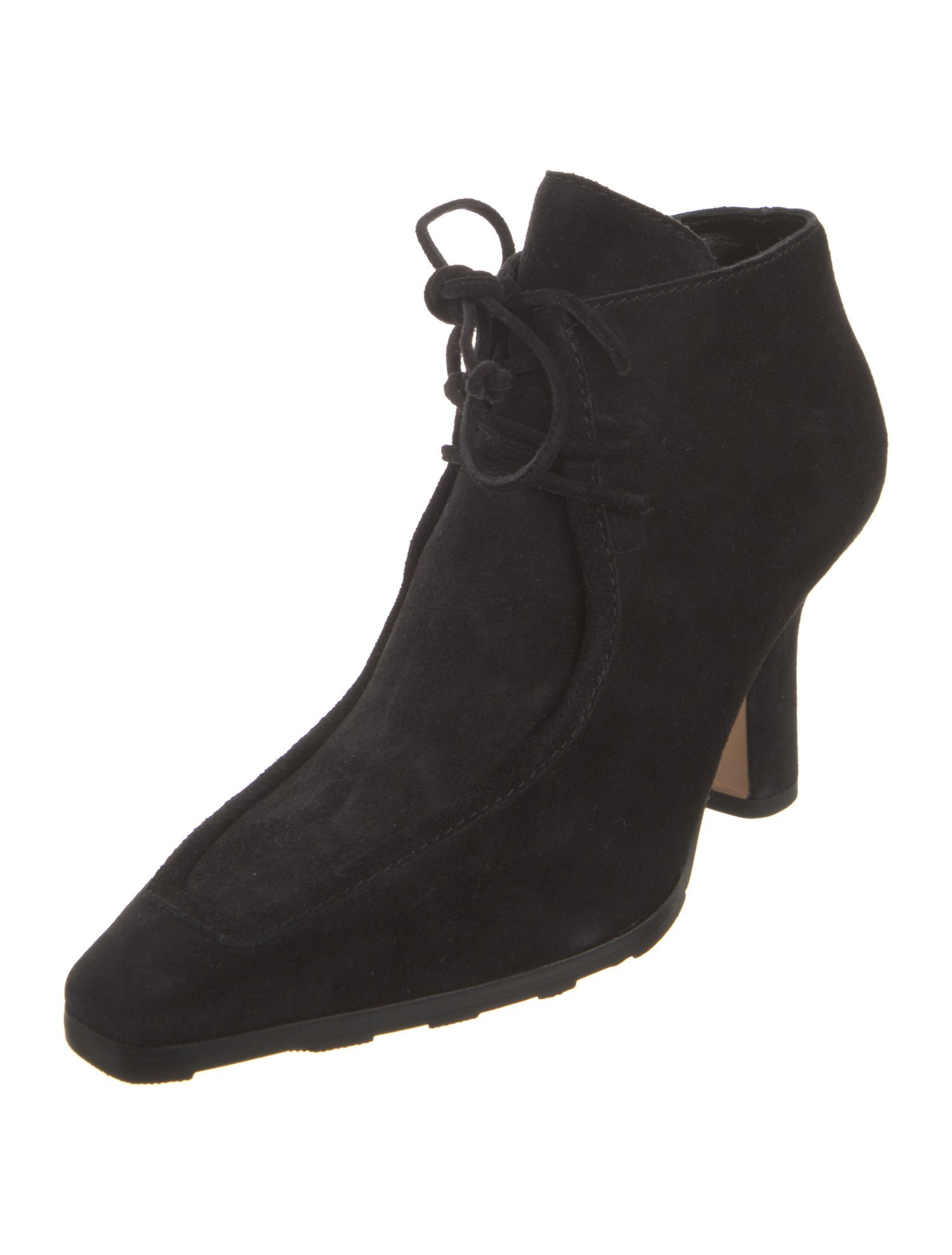 Burberry Suede Lace-Up Boots