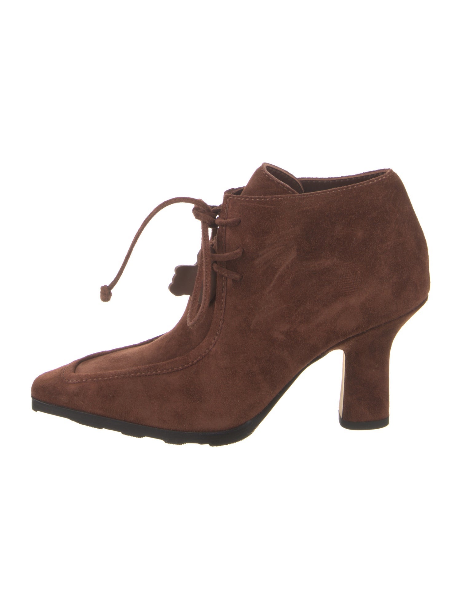 Burberry Suede Lace-Up Boots
