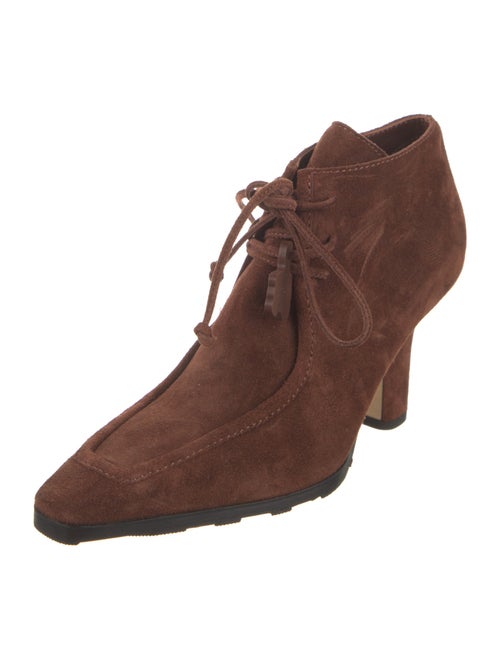 Burberry Suede Lace-Up Boots