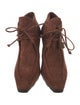 Burberry Suede Lace-Up Boots