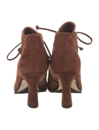 Burberry Suede Lace-Up Boots