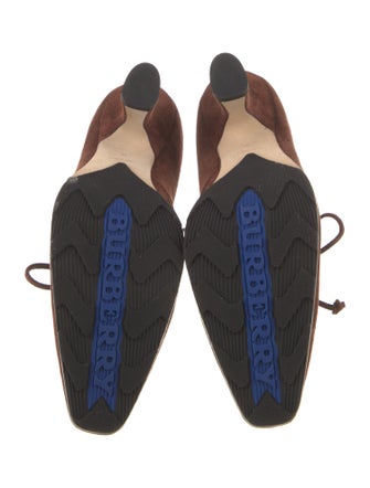 Burberry Suede Lace-Up Boots