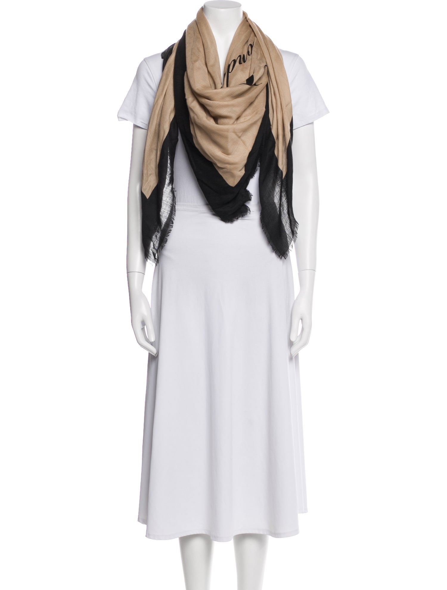 Burberry Cashmere Printed Scarf