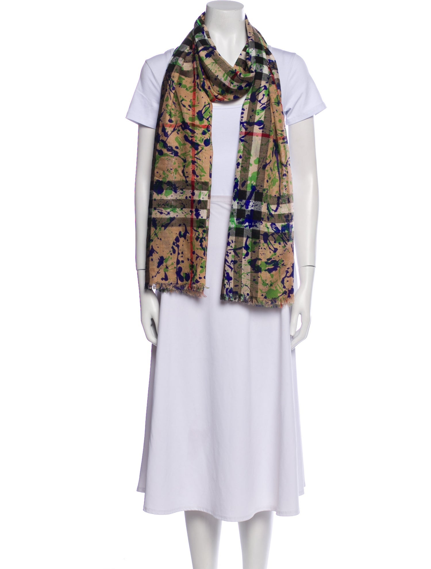 Burberry Wool Printed Scarf