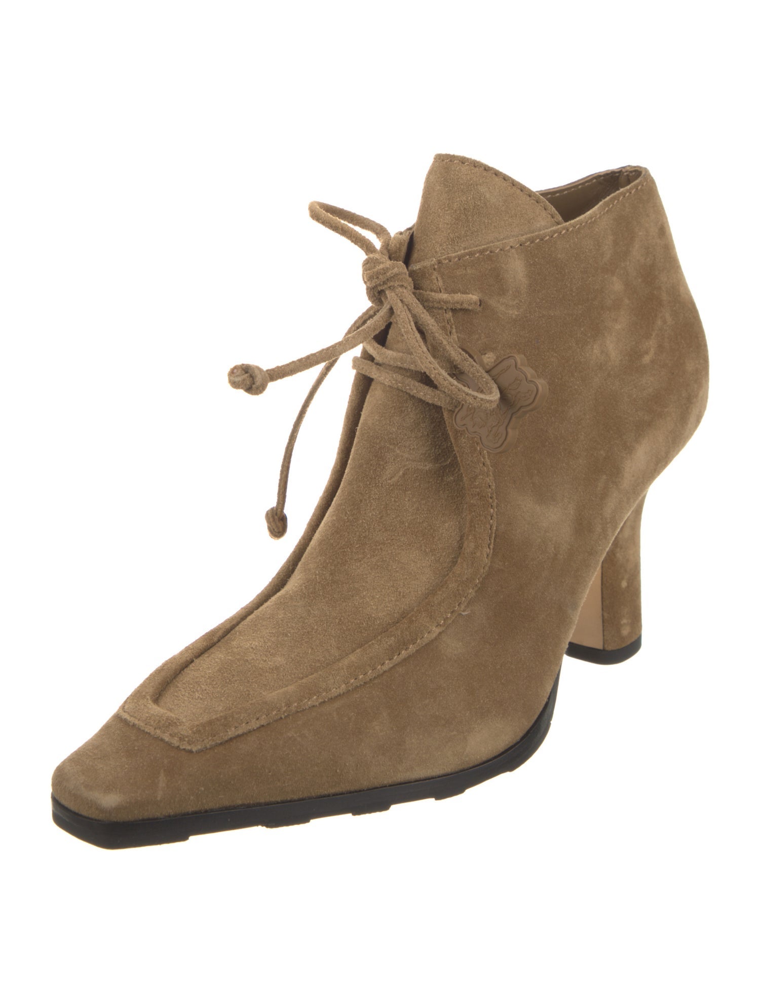 Burberry Suede Lace-Up Boots