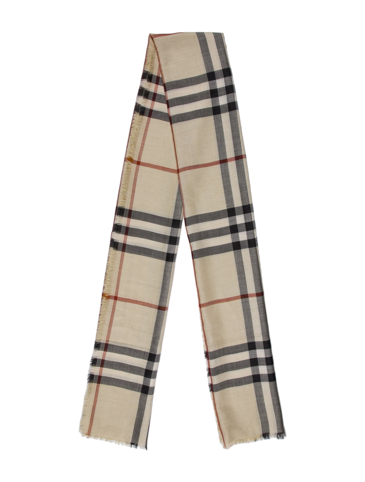 Burberry Wool Striped Scarf w/ Tags