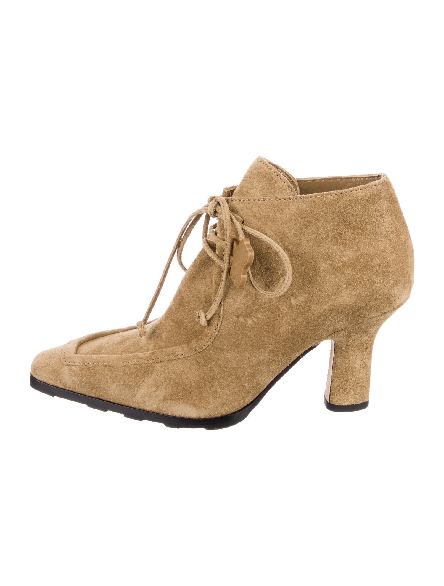 Burberry Suede Lace-Up Boots