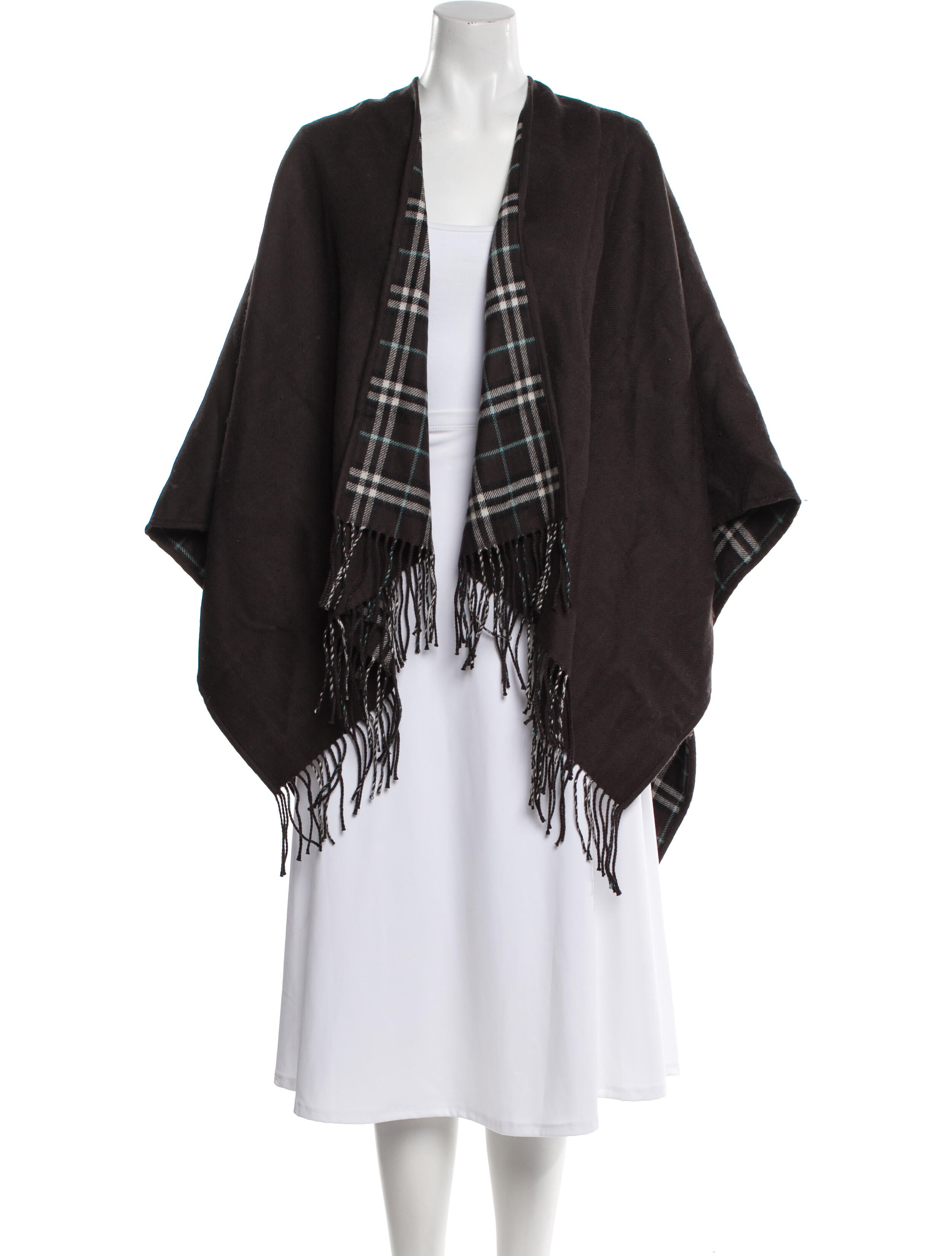 Burberry Wool Plaid Print Sweater